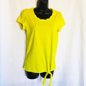 NWOT Women’s Cap Sleeve Neon Green Tee